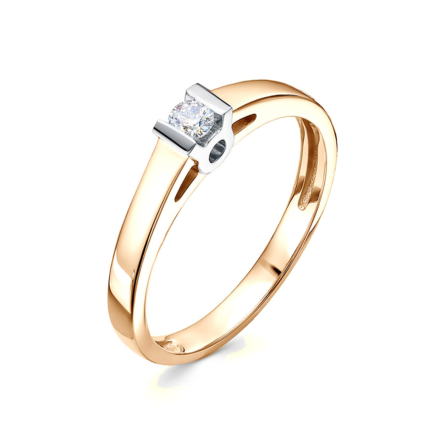 Кольцо, золото, бриллиант, 3715-110